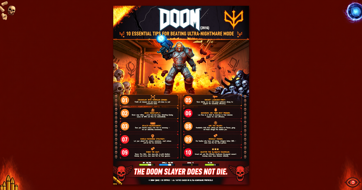 Doom (2016): 10 Essential Tips for Beating Ultra-Nightmare Mode